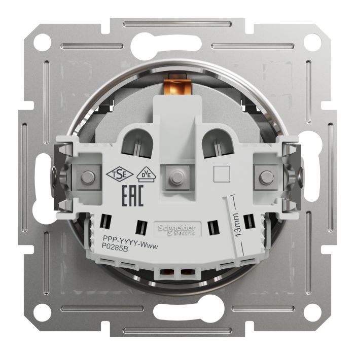 Розетка Schneider Electric ASFORA з кришкою, сталь (EPH3100162) изображение 8