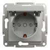 Розетка Schneider Electric ASFORA з кришкою, алюміній (EPH3100161)