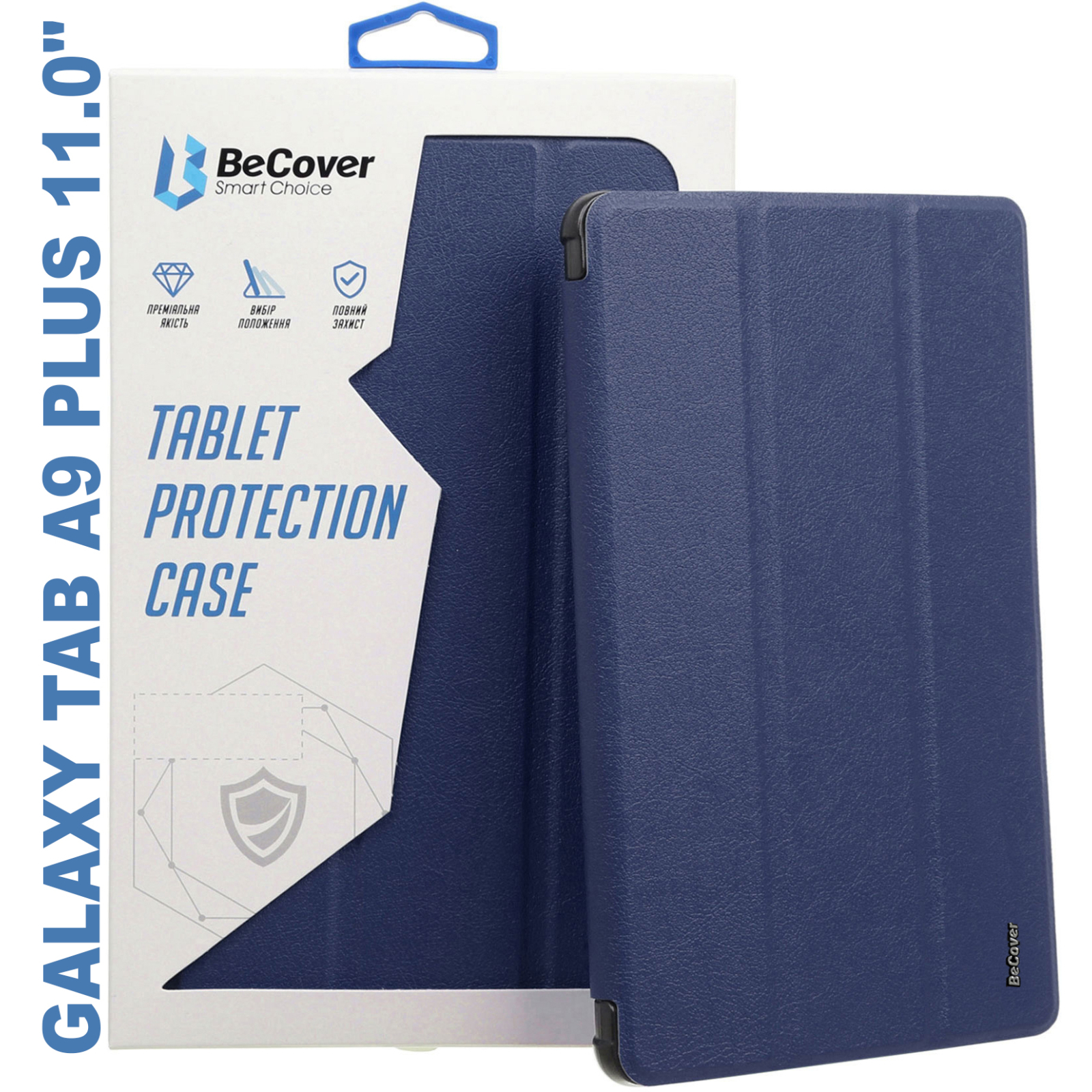 Чехол для планшета BeCover Soft Edge stylus holder Samsung Tab A9 Plus SM-X210/SM-X215/SM-X216 11.0" Deep Blue (710367)