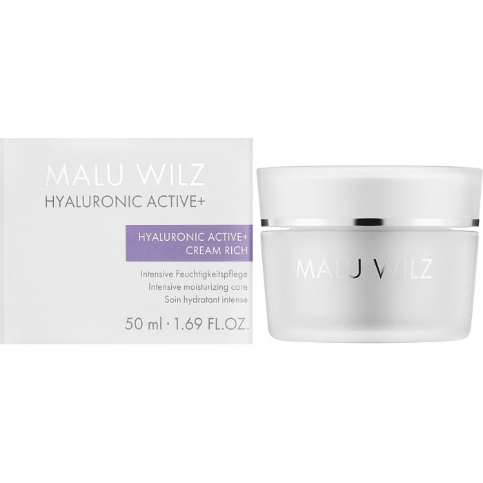 Крем для лица Malu Wilz Hyaluronic Active+ Cream Rich Увлажняющий 50 мл (4060425000180) изображение 2