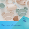 Тарелка детская Canpol babies Мишка силиконовая на присоске с тремя отделами, кремовый (51/401_creme) изображение 7