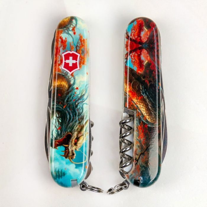 Нож Victorinox Huntsman Zodiac 91 мм Китайський дракон (1.3713_Z3200p) изображение 12