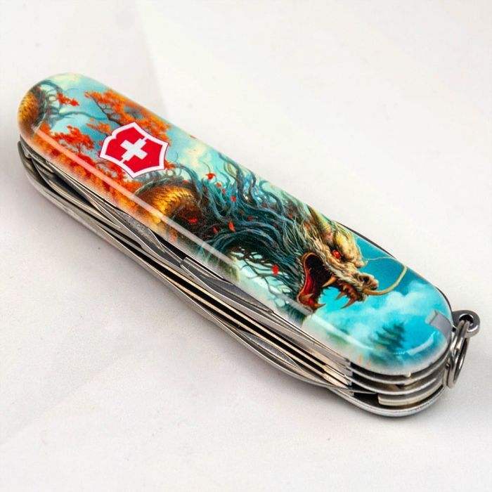 Нож Victorinox Huntsman Zodiac 91 мм Китайський дракон (1.3713_Z3200p) изображение 2