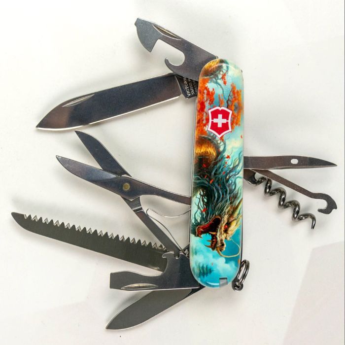 Нож Victorinox Huntsman Zodiac 91 мм Китайський дракон (1.3713_Z3200p) изображение 3