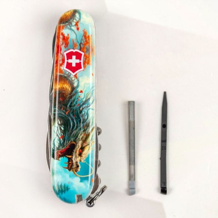Нож Victorinox Huntsman Zodiac 91 мм Китайський дракон (1.3713_Z3200p) изображение 4