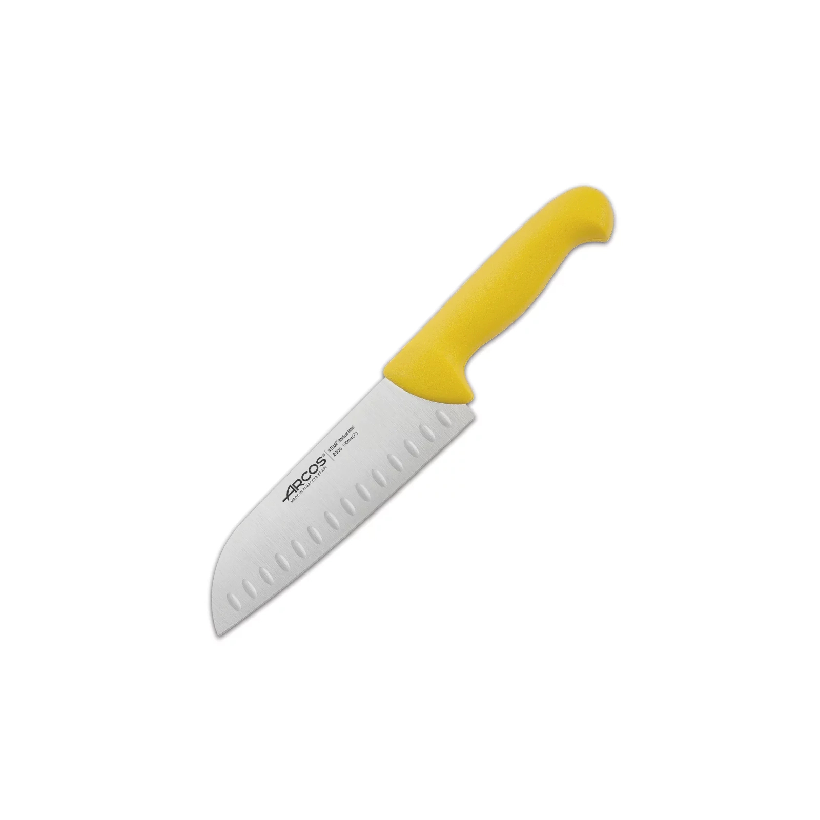 Кухонный нож Arcos серія "2900" Сантоку 180 мм Жовтий (290600)
