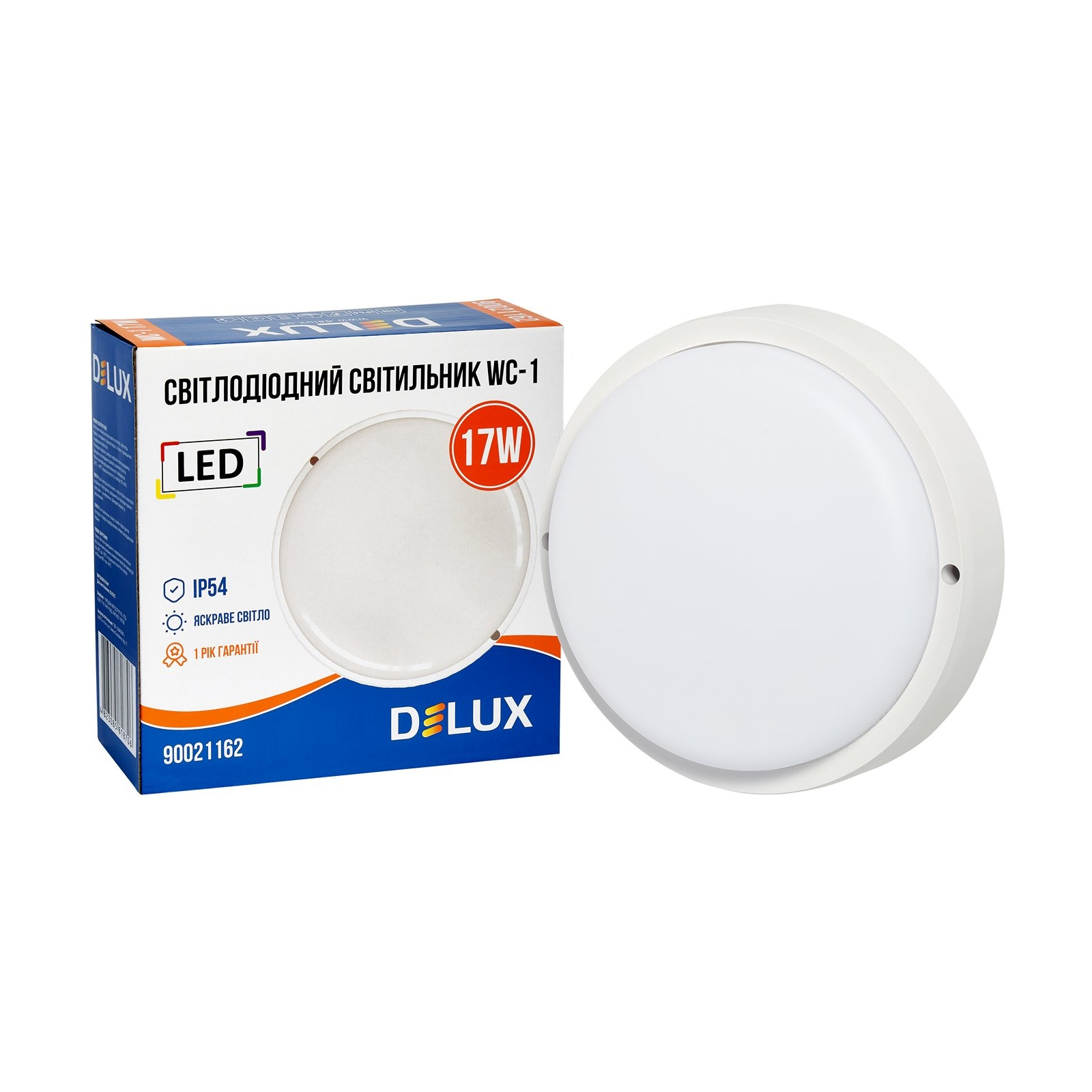 Світильник Delux WC-1 17 Вт 5000K IP54 (90021162) зображення 2