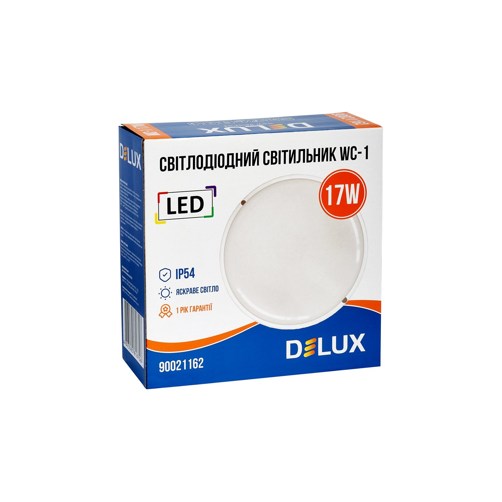 Світильник Delux WC-1 17 Вт 5000K IP54 (90021162) зображення 4