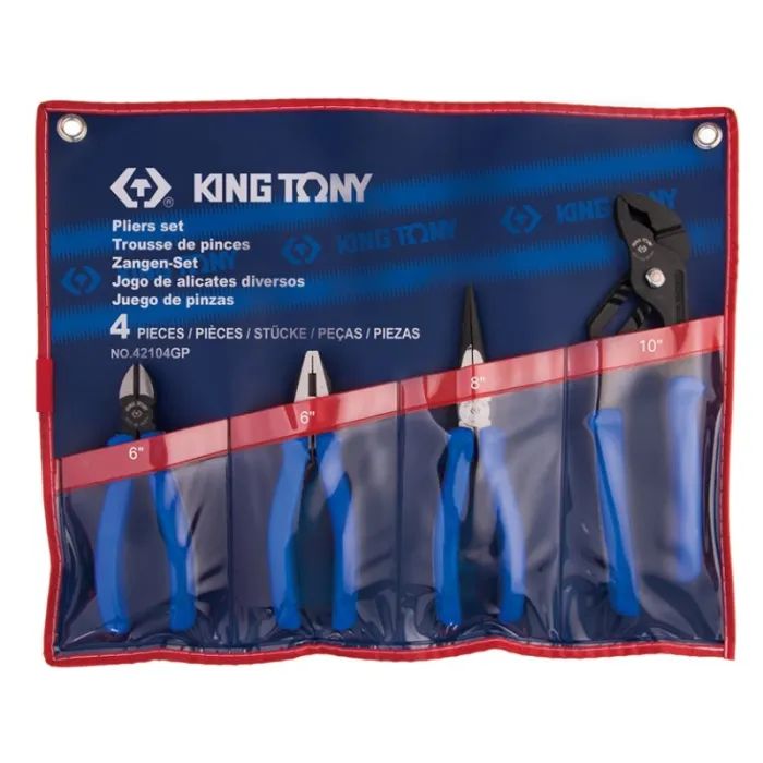 Набор инструментов KING TONY шарнирно-губцовых 4 шт. (42104GP)