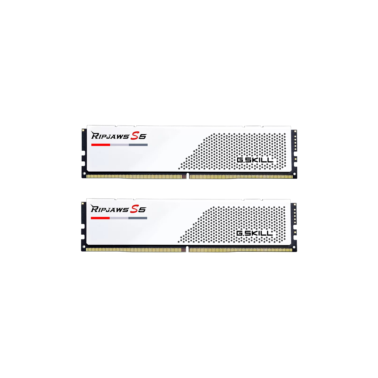 Модуль памяти для компьютера DDR5 32GB (2x16GB) 5200 MHz Ripjaws S5 Matte White G.Skill (F5-5200J4040A16GX2-RS5W)