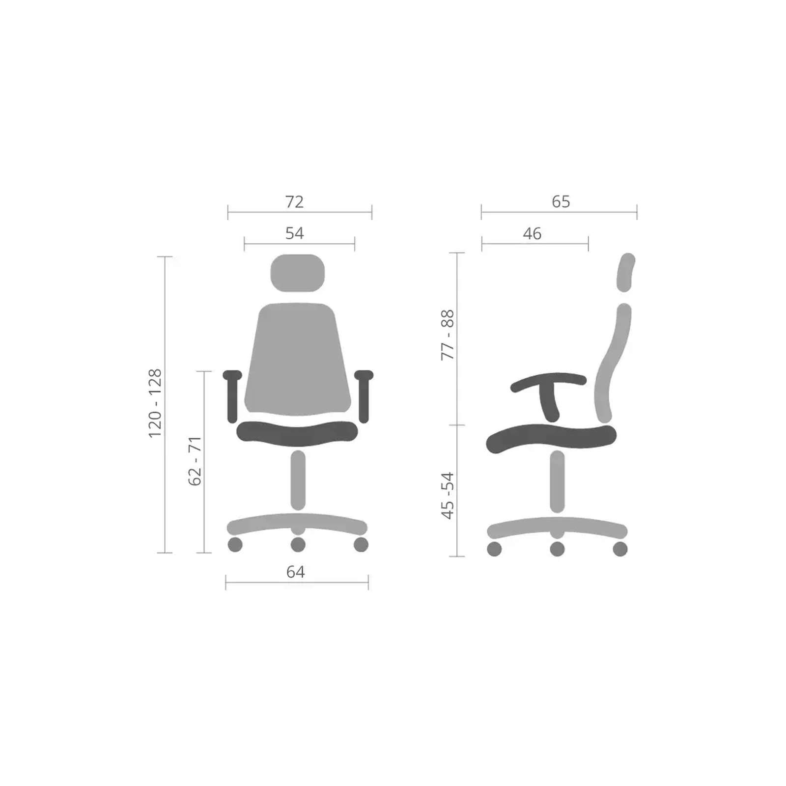 Офисное кресло Аклас Аоста Серый (00119614) изображение 7