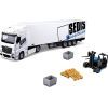 Спецтехніка Bburago Фура Mercedes-Benz Actros з навантажувачем (18-31471)