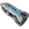Зарядное устройство HOCO Z47A USB-A/Type-C Transparent black (6931474782274) изображение 2