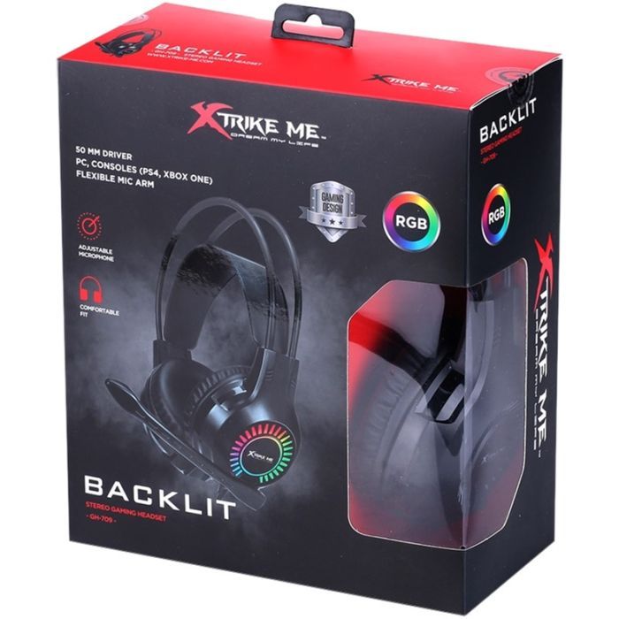 Наушники Xtrike ME GH-709 RGB Black (GH-709) изображение 5