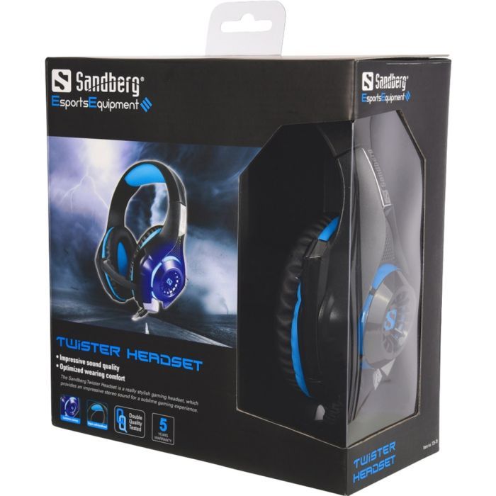 Наушники Sandberg Twister Headset Led Black (125-79) изображение 2