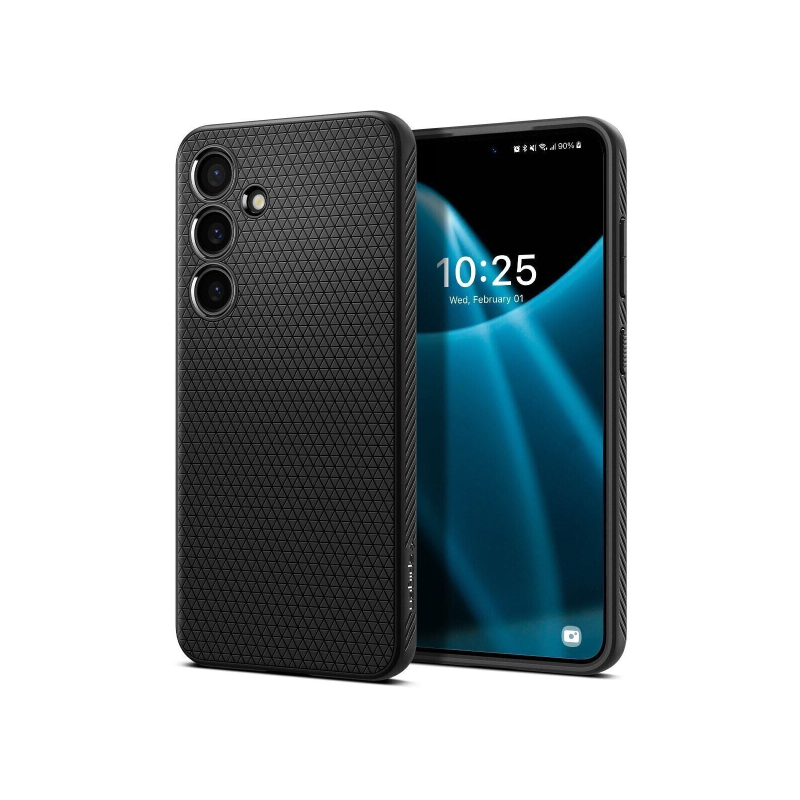 Чехол для мобильного телефона Spigen Samsung Galaxy S24, Liquid Air, Matte Black (ACS07347) изображение 12