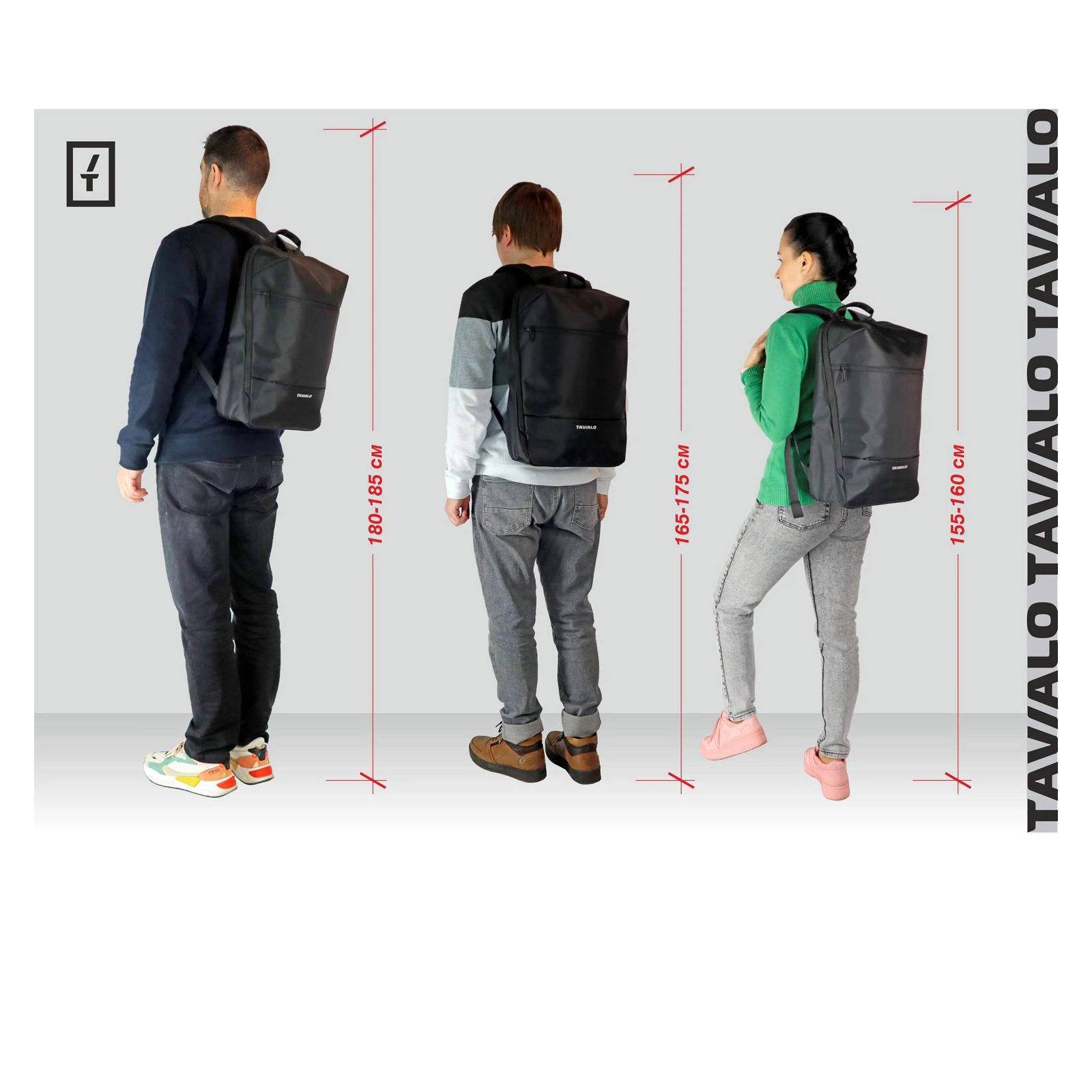 Рюкзак для ноутбука Tavialo 15.6" Smart TB18 black, 18л (TB18-124BL) изображение 9