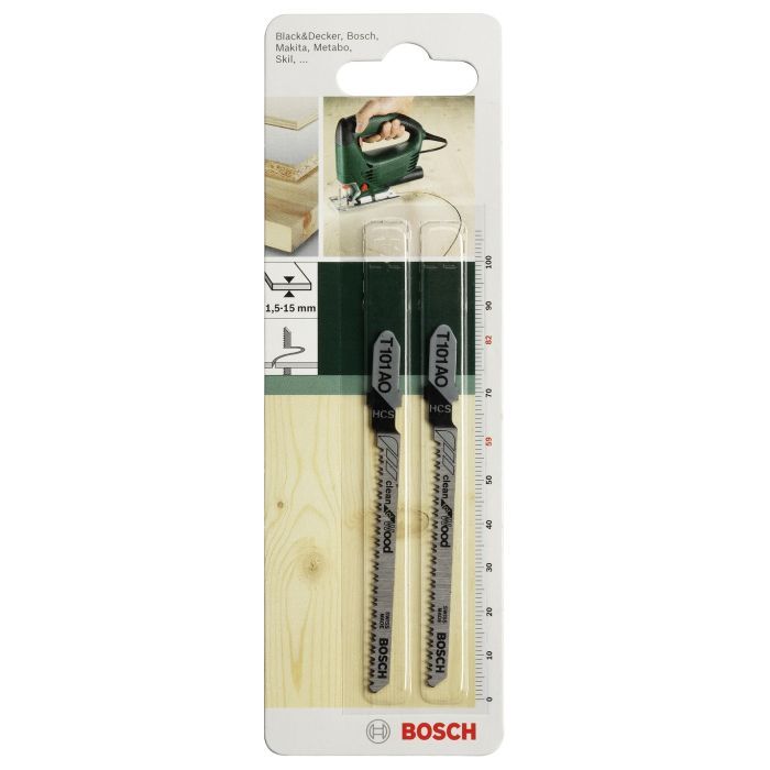 Полотно Bosch по дереву, T 101 AO, 1.4х82мм, 2шт (2.609.256.723)
