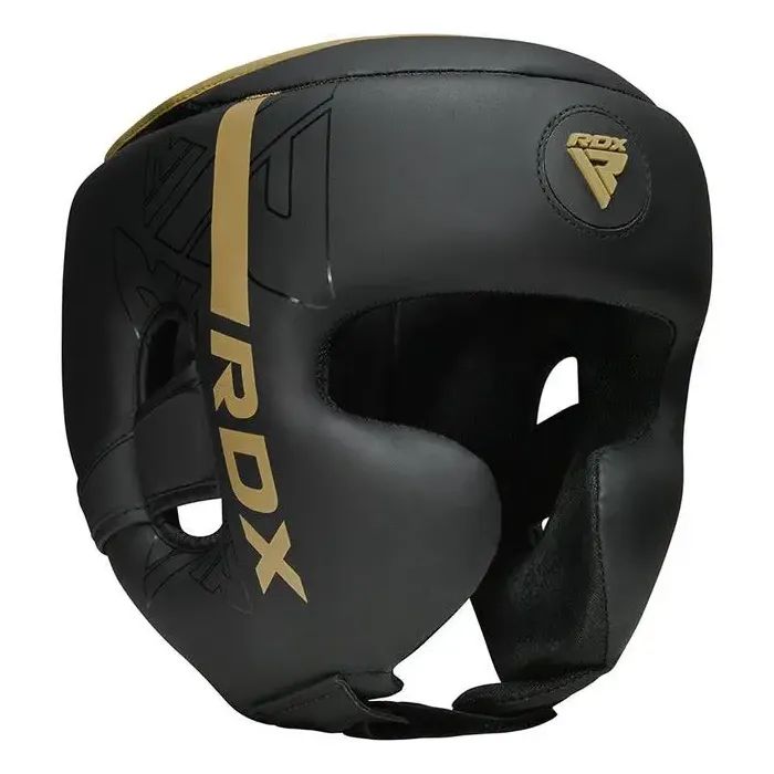 Боксерский шлем RDX F6 KARA Matte Golden L (HGR-F6MGL-L) изображение 2