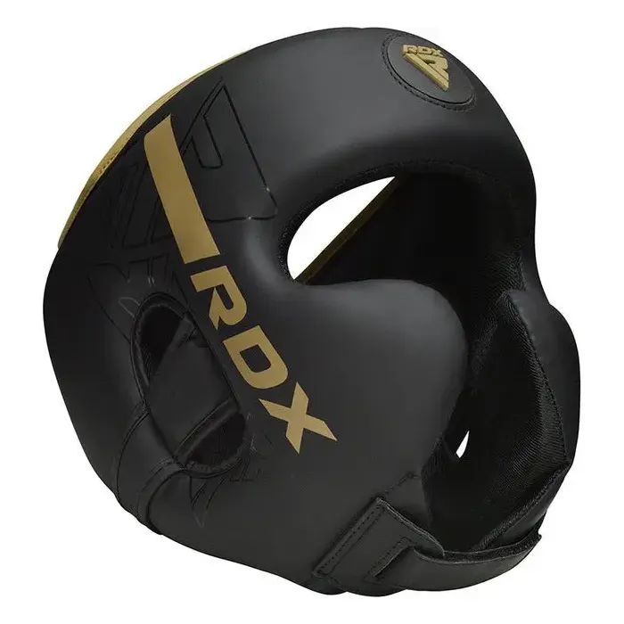 Боксерский шлем RDX F6 KARA Matte Golden L (HGR-F6MGL-L) изображение 3