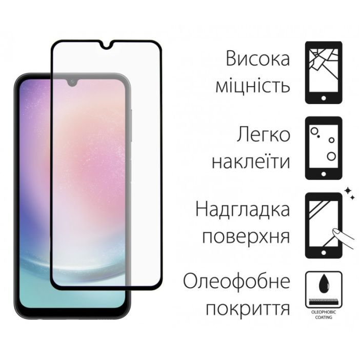 Скло захисне Dengos Samsung Galaxy A24 2шт. (DG-TG2P-20) зображення 2