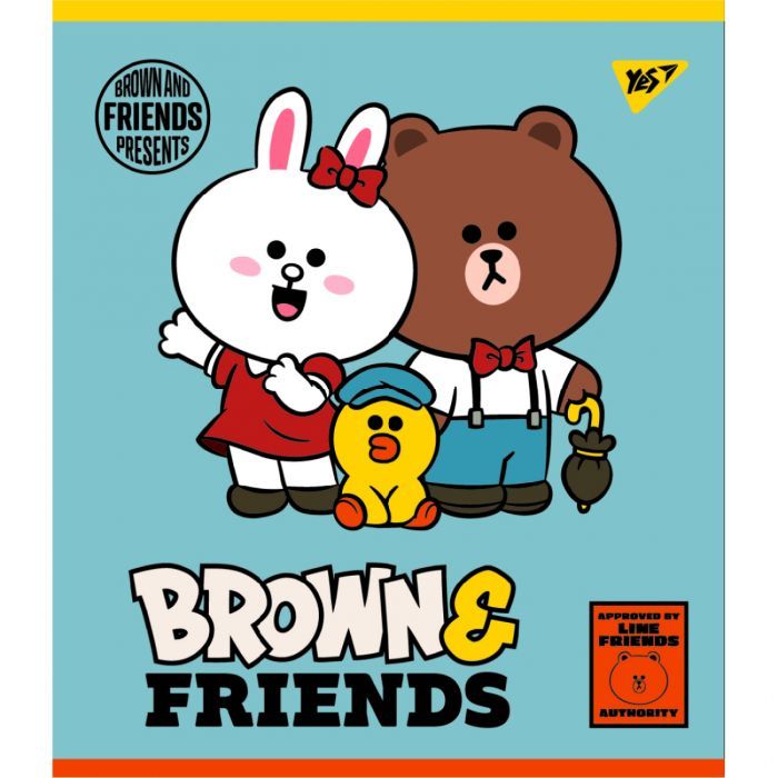 Тетрадь Yes А5 Line Friends 48 листов клетка (766867) изображение 2