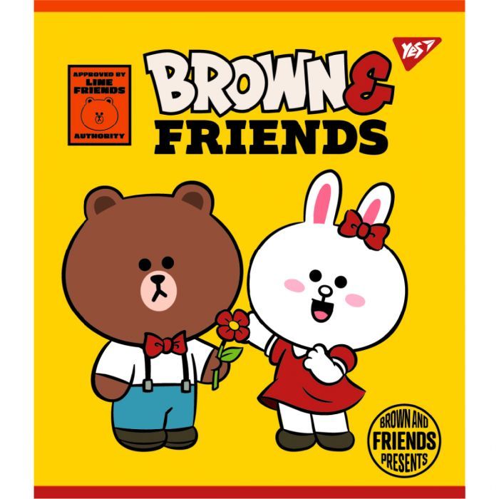 Тетрадь Yes А5 Line Friends 48 листов клетка (766867) изображение 4