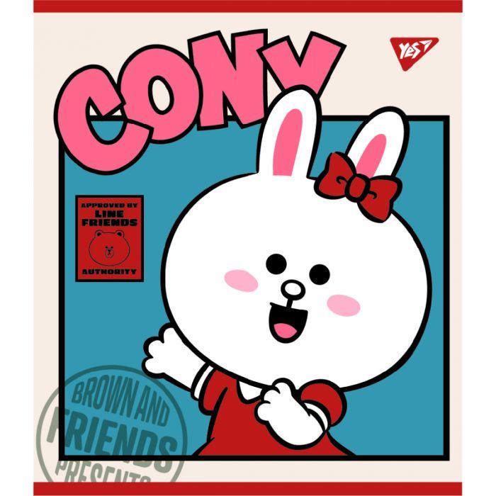 Тетрадь Yes А5 Line Friends 48 листов клетка (766867) изображение 5