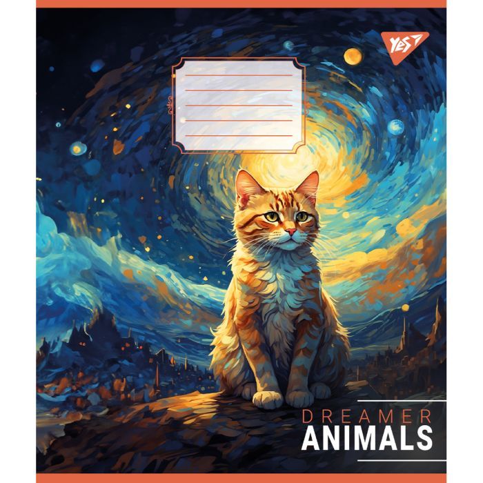 Зошит Yes Dreamer animals 24 аркушів лінія (767038) зображення 3