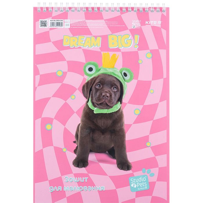 Альбом для малювання Kite Studio Pets 30 аркушів (SP24-243) зображення 6