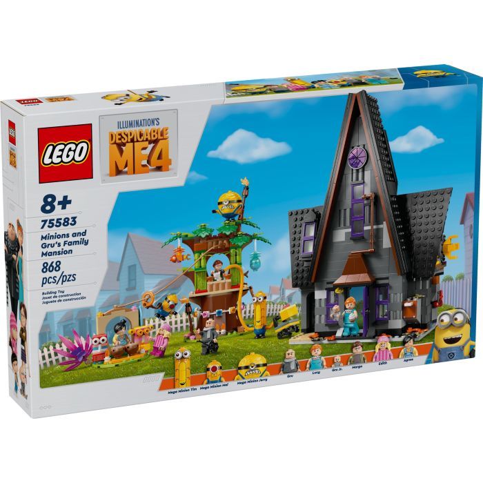Конструктор LEGO Ничтожное я 4 Семейное имение Игру и муртадов 868 деталей (75583)