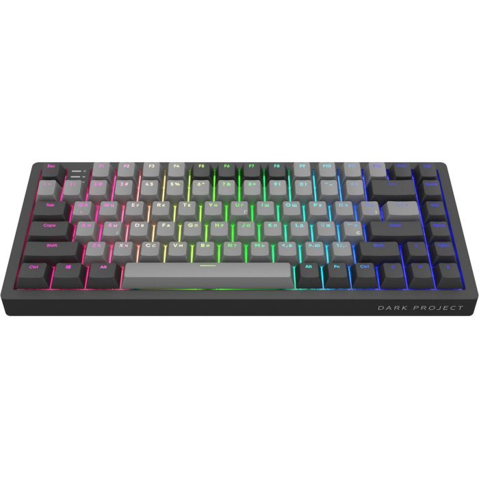 Клавиатура Dark Project KD83A PBT Mechanical Gateron Cap Teal USB Black/Gray (KB-GCT-871-100004) изображение 2