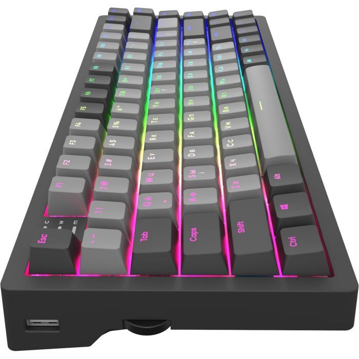 Клавиатура Dark Project KD83A PBT Mechanical Gateron Cap Teal USB Black/Gray (KB-GCT-871-100004) изображение 4