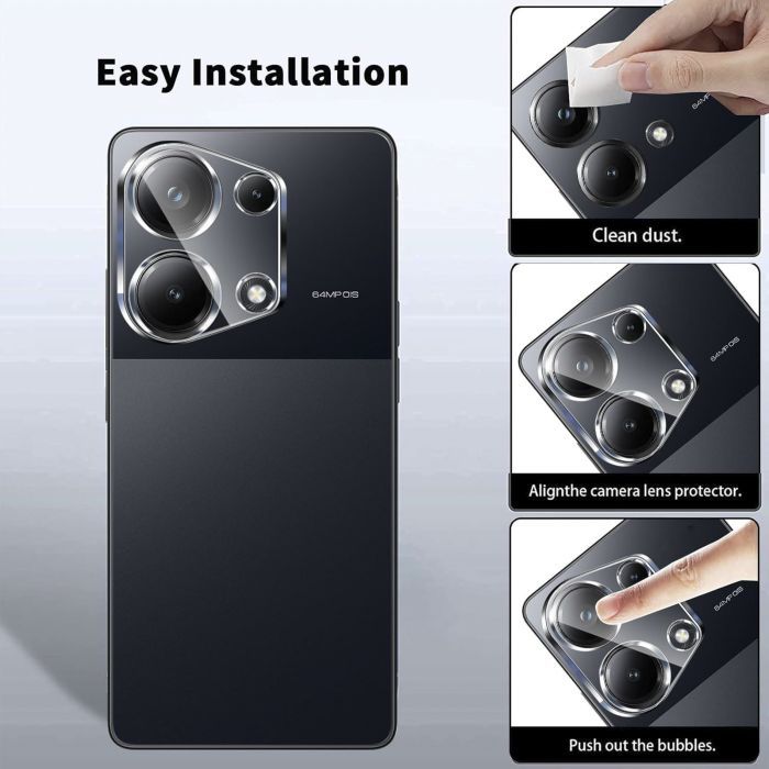Скло захисне Dengos Xiaomi Redmi Note 13 Pro 4G + camera module glass (DG-TGSCP-03) зображення 3