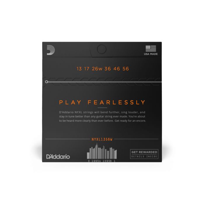 Струны для гитары D'Addario NYXL Medium Wound 3rd (13-56) (NYXL1356W) изображение 2