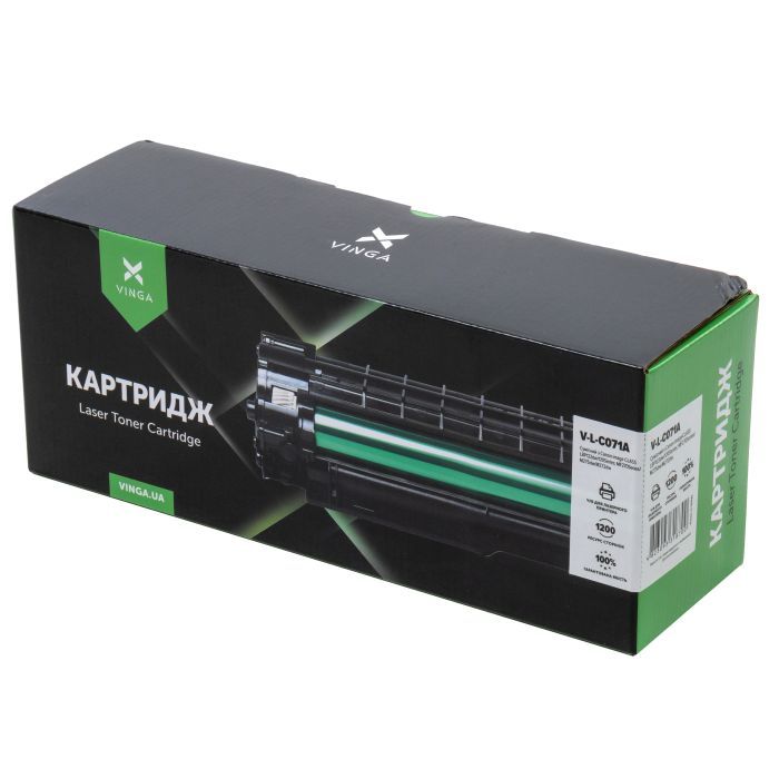 Картридж Vinga CANON 071 Black 1.2K (V-L-C071A) зображення 2