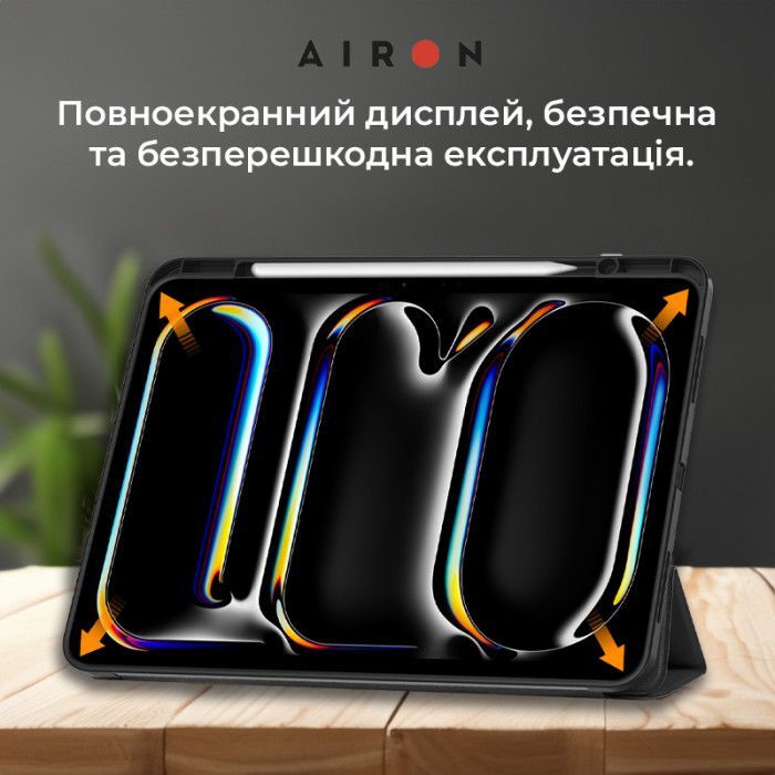 Чехол для планшета AirOn Premium SOFT iPad Pro 13 2024 + Film Black (4822352781129) изображение 6