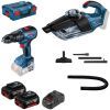 Набір електроіструментів Bosch 18V GSR 18V-50, GAS 18V-1, 2x5Ah, кейс (0.615.990.M44)