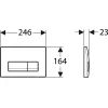 Панель змиву Geberit Delta50 хром (115.119.21.1) зображення 2