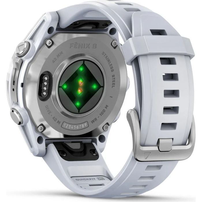 Смарт-годинник Garmin fenix 8 43mm, AMOLED, Glass, BareSS/Whitestone, WhitestoneBn (010-02903-00) зображення 6