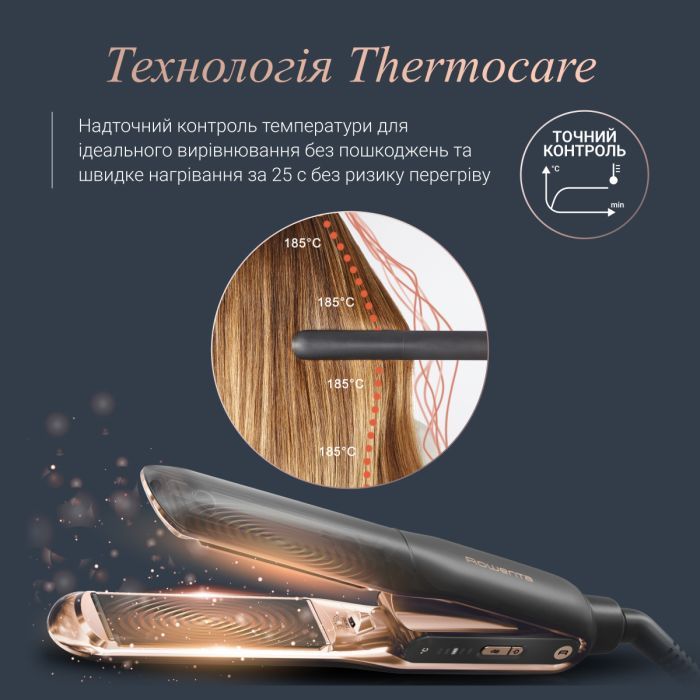Выпрямитель для волос Rowenta Thermocare Ultimate Experience (SF8120F0) изображение 6