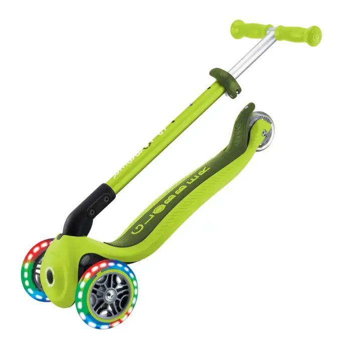 Самокат Globber Primo Foldable Lights колеса с подсветкой до 50 кг. 3+ Зеленый (432-106-3) изображение 10