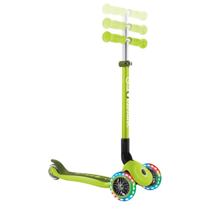 Самокат Globber Primo Foldable Lights колеса с подсветкой до 50 кг. 3+ Зеленый (432-106-3) изображение 7