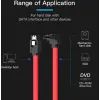 Кабель для передачи данных SATA 3.0 7pin F/F 0.5m L Red Vention (KDDRD) изображение 3