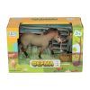 Фигурка Kids Team набор Ферма фермер, соврасая лошадь (серый окрас) (Q9899-X3_4) изображение 2
