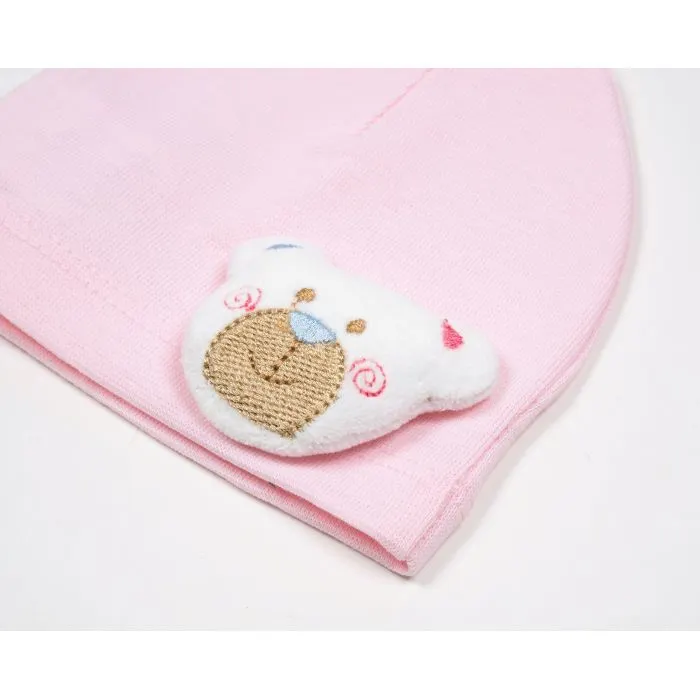 Шапка детская Bibaby с мишкой (57175-0-6G-pink) изображение 4