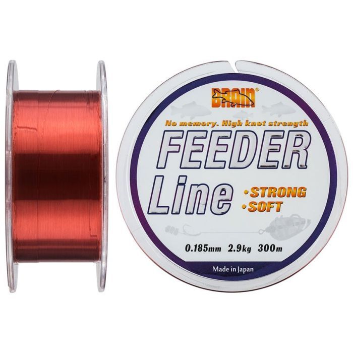 Леска Brain Feeder 300 m 0,185 mm #1.2, 2.9 kg, 6.4 lb, ц.: copper (1858.70.01)