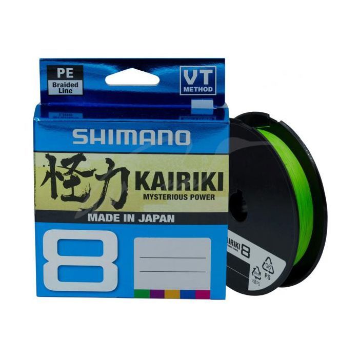 Шнур Shimano Kairiki 8 PE Mantis Green 150m 0.19mm 12.0kg (59WPLA58R04)