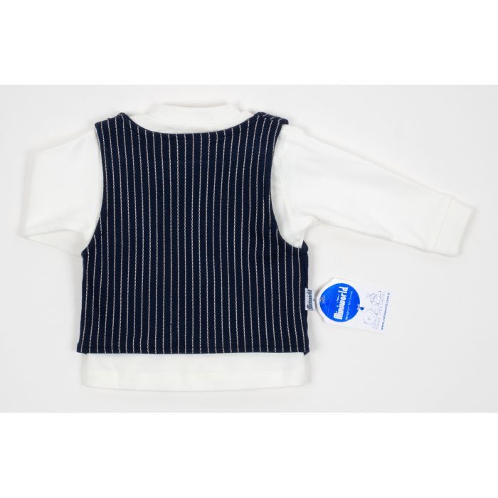 Набор детской одежды Miniworld с жилетом (14695-68B-blue) изображение 4