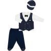 Набор детской одежды Miniworld с жилетом (14695-68B-blue)